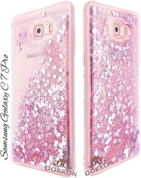 Dorron Back Cover For Samsung Galaxy C7 Pro Samsung Galaxy C7pro Stylish Liquid Love Heart Glitter Bling Case For Girls Dorron Flipkart Com