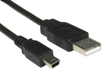 USB A Male to Mini USB B 5 Pin Male Adapter Converter M//M