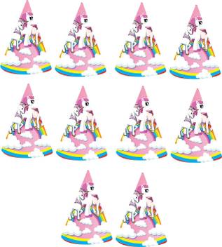 Party Propz Unicorn Cap Set Of 10 For Unicorn Birthday