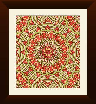 Wallmantra Mandala Multi Color Design Wall Hanging Canvas 15 Inch