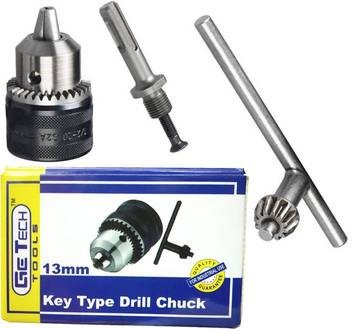 Isc Heavy Duty 13mm Drill Chuck Size 1 13mm Drill Chuck Sds Adaptor Key Set Female 1 2 20 Unf 13mm Quality Ge Tech Price In India Buy Isc Heavy Duty 13mm Drill