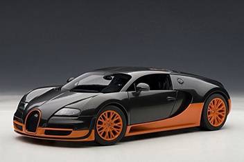 Autoart Bugatti Veyron Super Sport Carbon Black 70936 1 18