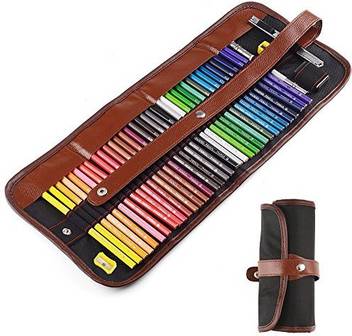 Lightwish 36 Assorted Drawing Art Colored Pencil Kit Rubber Eraser