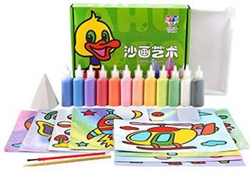 Liangxiang Sand Art Painting 12 Pack Colored Sand Painting