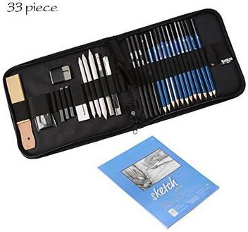 Xcsource 33pcs Drawing Sketching Pencil Set With Charcoal Pencil