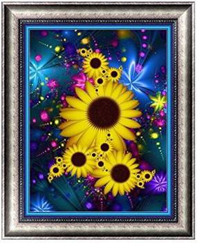 Forestime 5d Diamond Painting Kit By Number Kit Sunflower Diy