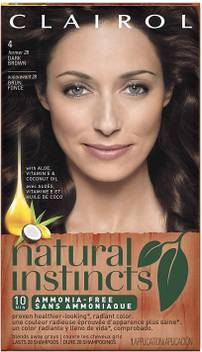 Clairol Natural Instincts 4 28 Nutmeg Dark Brown Semi Permanent