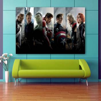 The Avengers Age Of Ultron Team Wallpaper Wall Decor Poster No Framed Large Painting On Canvas Wall Art Picture For Home Decoration Wall Decor Paper Print Paper Print Total Home Posters