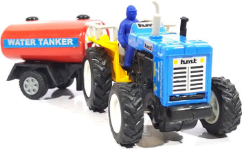 blue toy tractor