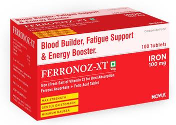 Carbamide Forte Ferronoz Xt Iron Vitamin C Folic Acid Tablet Better Iron Absorption Fast Acting Ferrous Ascorbate Folic Acid Supplement 100 Tablets Price In India Buy