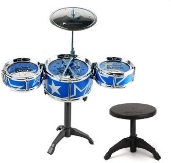 Mendini By Cecilio 16 Inch 5 Piece Complete Kids Junior Drum Set