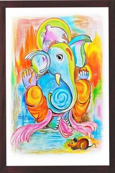 Lord Ganesha Shree Ganesh Shri Ganpati Poster Photo Frame