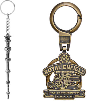 royal enfield metal keychain