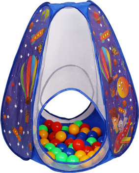 tent house with balls