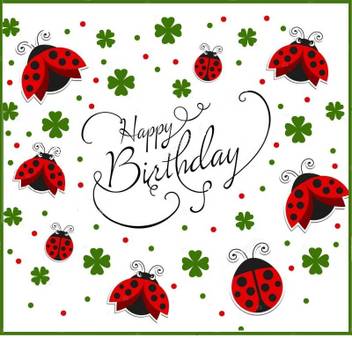 Theme My Party Lady Bug Birthday Banner For Cake Table Background