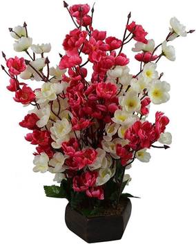Kaykon Artificial Flower Pot Orchid Blossom Pot Home Decor Flowers 17 Inch 42 Cm Superb Quality Red White Orchids Artificial Flower With Pot Price In India Buy Kaykon Artificial Flower