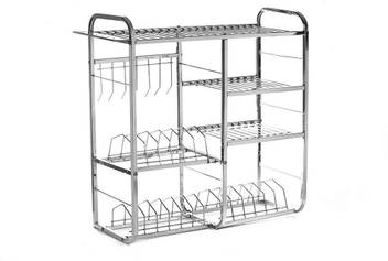 About The Fit Wall Mount Kitchen Dish Rack Plate Cutlery Stand