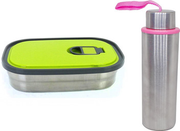 girls lunch box with bottle