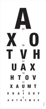 Snellen Eye Chart Paper Print Children Decorative Posters In