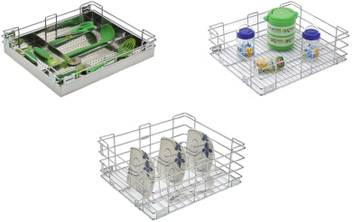 Cutlery Modular Kitchen Baskets Price List Keepwell Stainless Steel Kitchen Rack Plain Perforated Cutlery