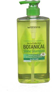 Watsons Imported Botanical Shine Shampoo For Oily Hair With Green