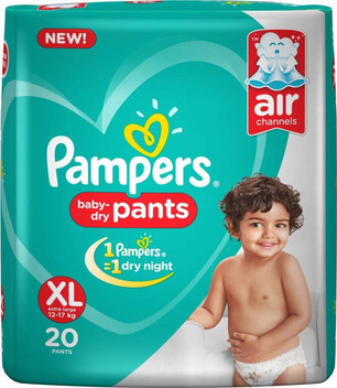 pampers xl flipkart