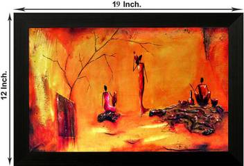 Pintura Mural Art Designer Painting With Wooden Frame Wall Art