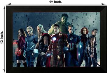 Pintura Avengers Designer Painting With Wooden Frame Wall Art Home Decor Art Painting Unique Design Attractive