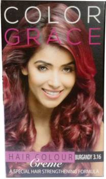 Color Grace Hair Color Creme Burgundy For Men Women Hair Color