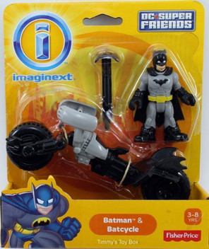imaginext dc super friends batman & batcycle