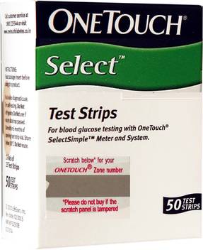 Onetouch Select 50 Glucometer Strips Price In India Buy Onetouch Select 50 Glucometer Strips Online At Flipkart Com