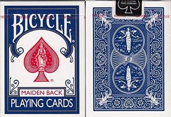Bicycle Maiden Back Blue Playing Cards Poker Size Deck Uspcc