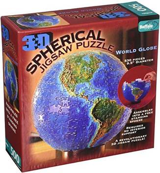 Buffalo Games 3 D Spherical Jigsaw Puzzle World Globe 3 D