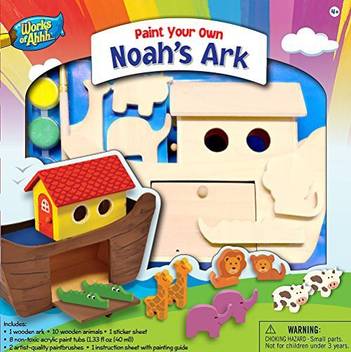 Masterpieces Works Of Ahhh Deluxe Noah S Ark Wood Paint Kit