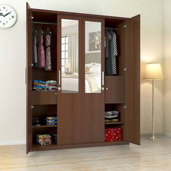 Flipkart Perfect Homes Nevada Engineered Wood 4 Door Wardrobe