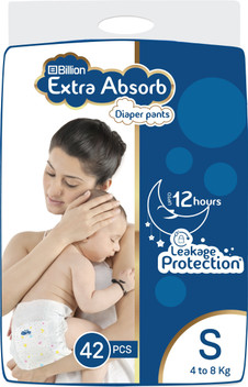 billion extra absorb diaper pants