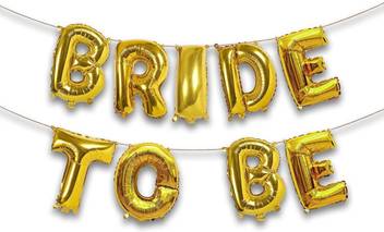 Flipkart Com Smartcraft Solid Bride To Be Foil Balloon Gold