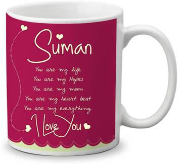 My Gifts Zone Suman Name Beautiful Ceramic Coffee Gifts For Anniversary Valentine S Day Gifts For Your Loved Ones Ceramic Coffee Mug Price In India Buy My Gifts Zone Suman Name You can use our sibling name generator to find matching brother and sister names for the name suman. my gifts zone suman name beautiful