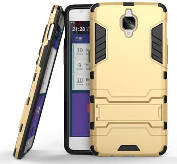Dream2cool Back Cover For Version 3 0 Armor Kickstand Back Case Cover For Oneplus 3 Oneplus 3t Gold Dream2cool Flipkart Com