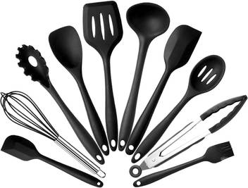 Syga Silicone Kitchen Utensils Spoon Set 10 Pieces Silicone
