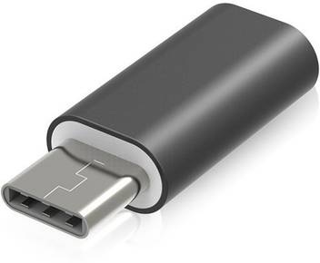 Eatech Black 8 Pin Lightning Female To Usb 3 1 Type C Male Data Charger Converter Adapter Slim Black Metal Phone Converter Price In India Buy Eatech Black 8 Pin Lightning Female To