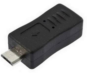 Eatech Black Mini Usb Female Type B To Micro Usb Male Adapter