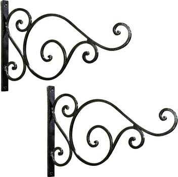 Ascent Homes Set Of 2 Wall Bracket Scroll Design For Bird