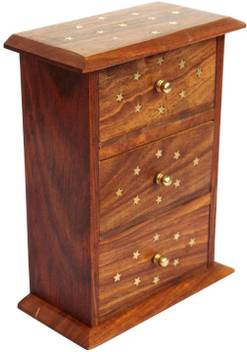 Craftpoint Handmade Wooden Jewellery Box For Women Jewel Organizer