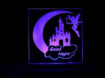 Yonker Acrylic 3d Led Light Good Night Ferry 2x3 Table Night Lamp