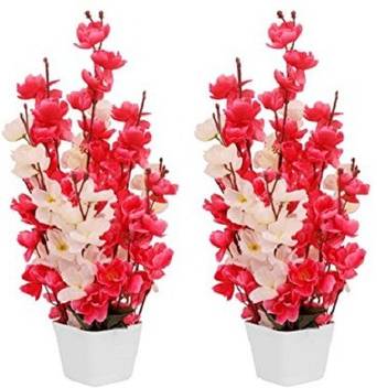 Kaykon White Red Orchids Artificial Flower With Pot Price In India Buy Kaykon White Red Orchids Artificial Flower With Pot Online At Flipkart Com