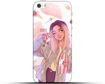 Saavre Back Cover For Girly Cute Girl Sweety Cutiepie Naughty Girl Blink Eye Style White For Iphone 5s Saavre Flipkart Com