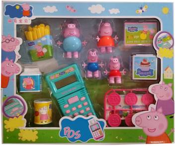 Indusbay Peppa Fast Food Resturant Experience Play Set With Pig