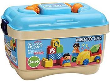 Genrc Oxford Melody Car Building Kids Block Toy Set 68000 43pcs