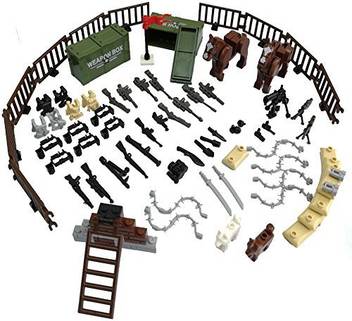 Genrc Custom Military Army Weapons And Accessories Set Compatible